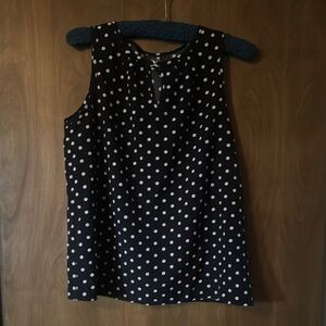 Black and white Polka Dot Blouse Temu brand